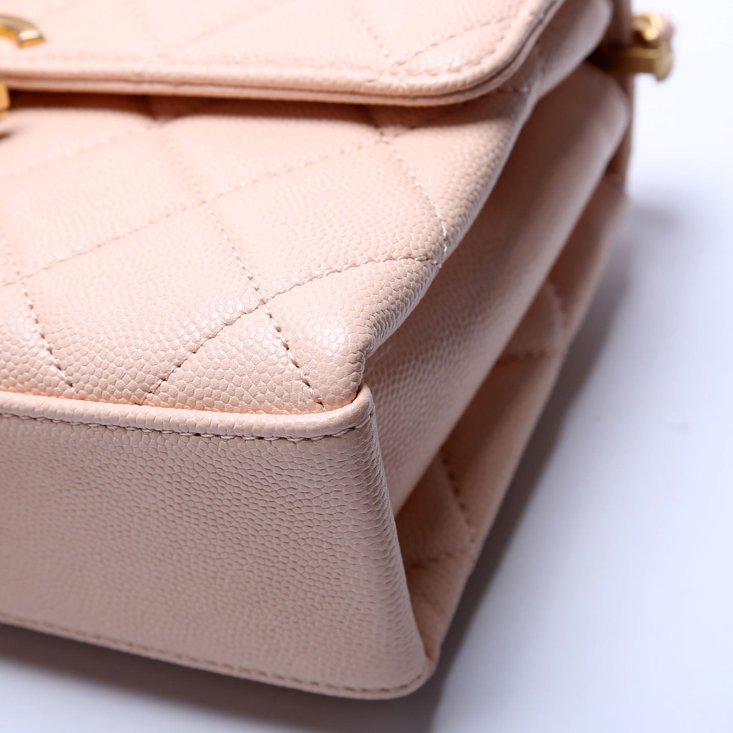 Carry Me Top Handle Caviar Small RFID Peach