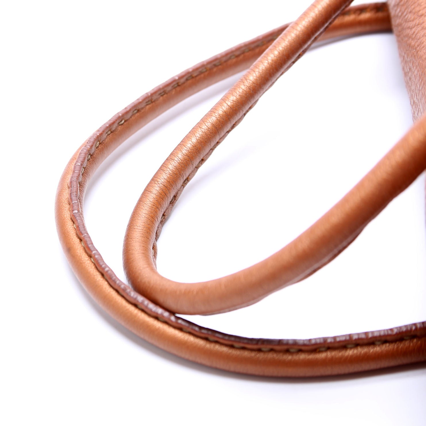 8BR487 Linda Selleria Leather Medium Brown