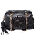 308983 Soho Chain Shoulder Bag Black