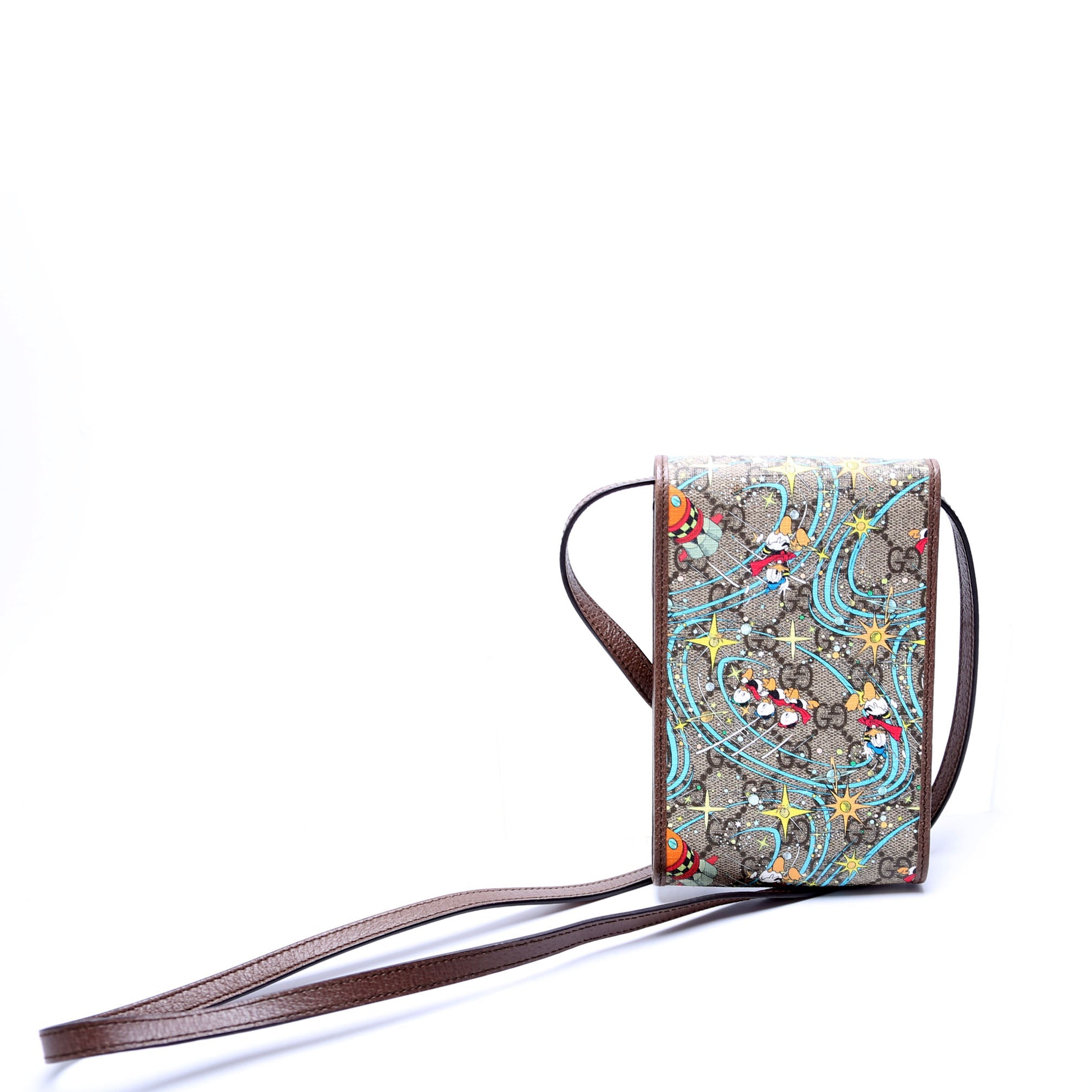 Gucci 647927 X Disney GG Supreme Donald Duck Mini Crossbody