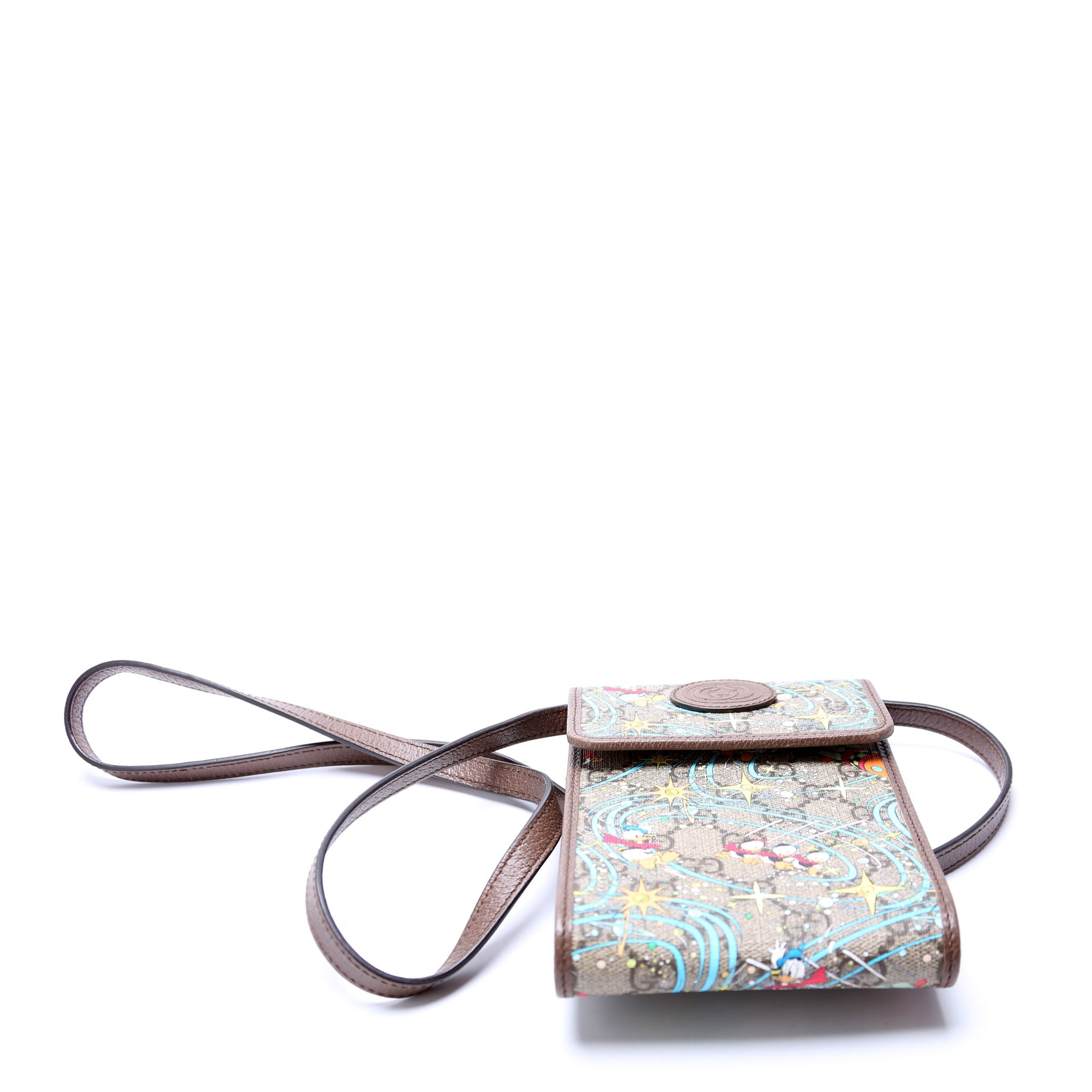 Gucci 647927 X Disney GG Supreme Donald Duck Mini Crossbody