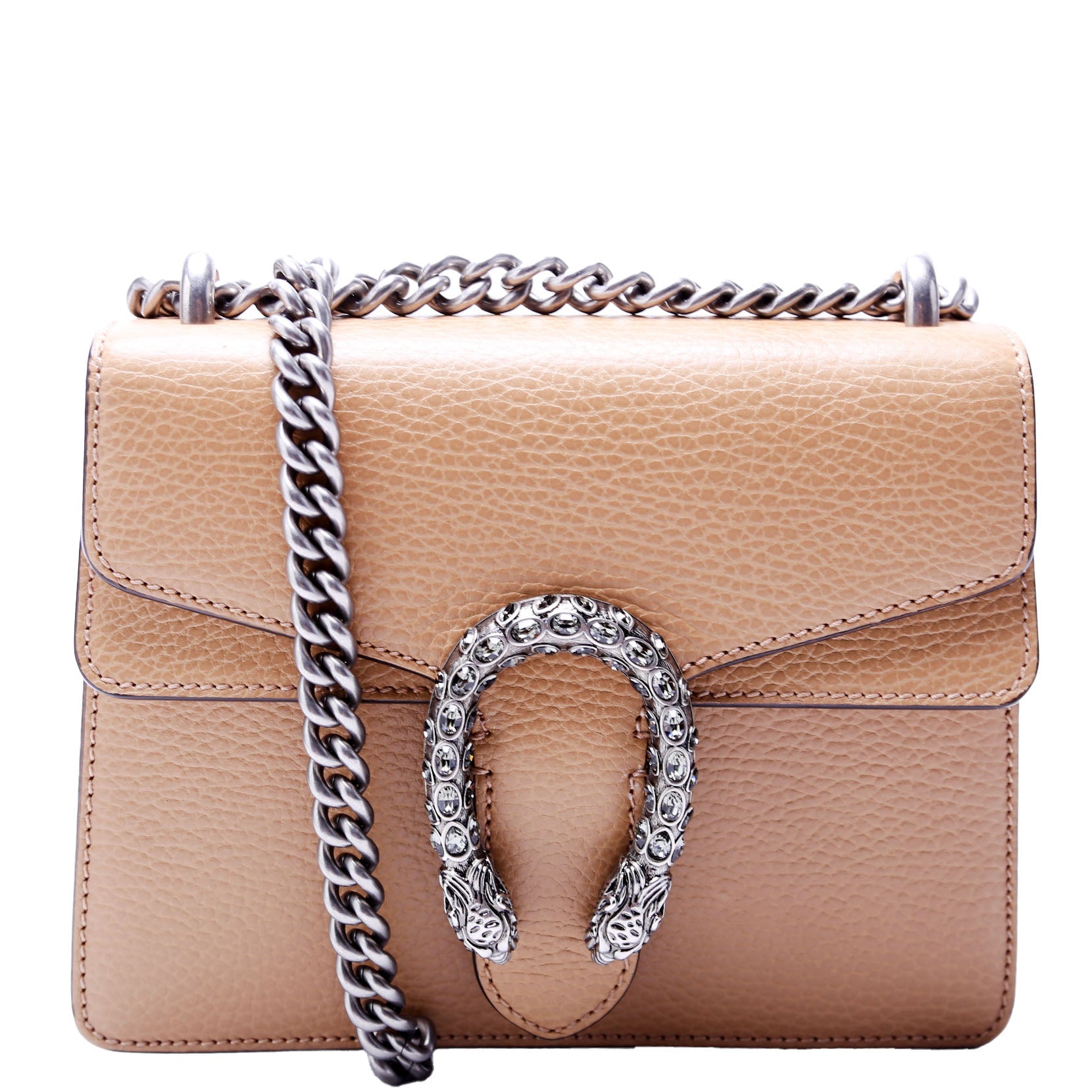 421970 Dionysus Leather Shoulder Mini Tan