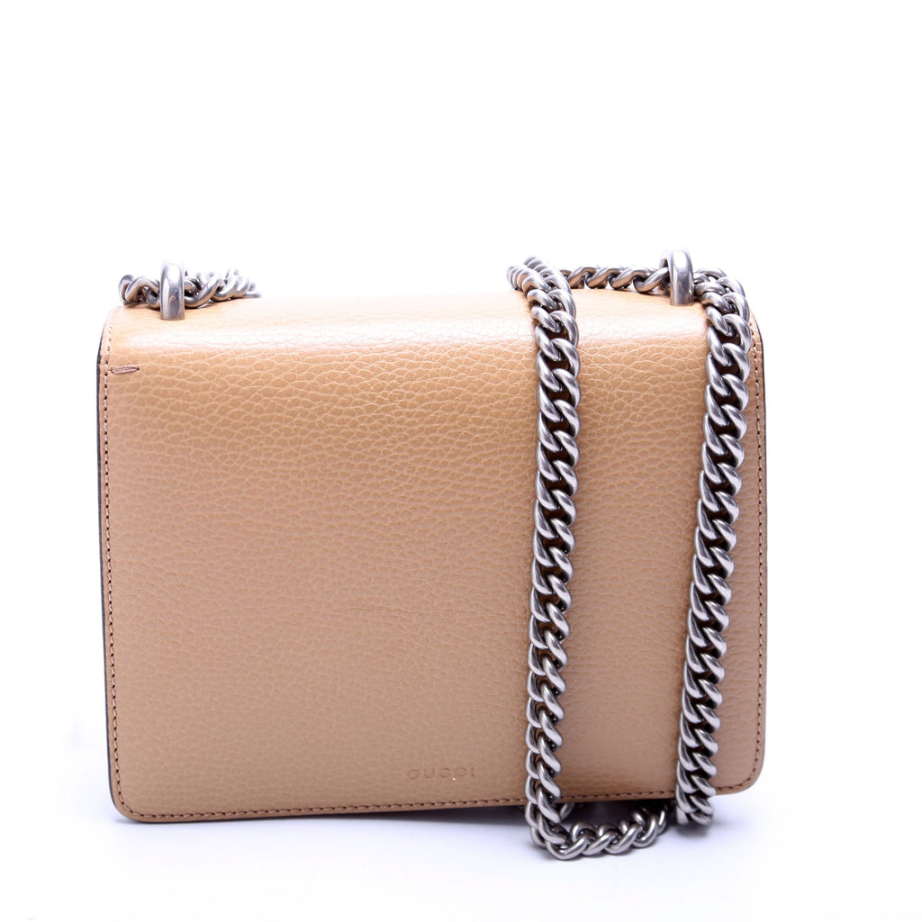 421970 Dionysus Leather Shoulder Mini Tan