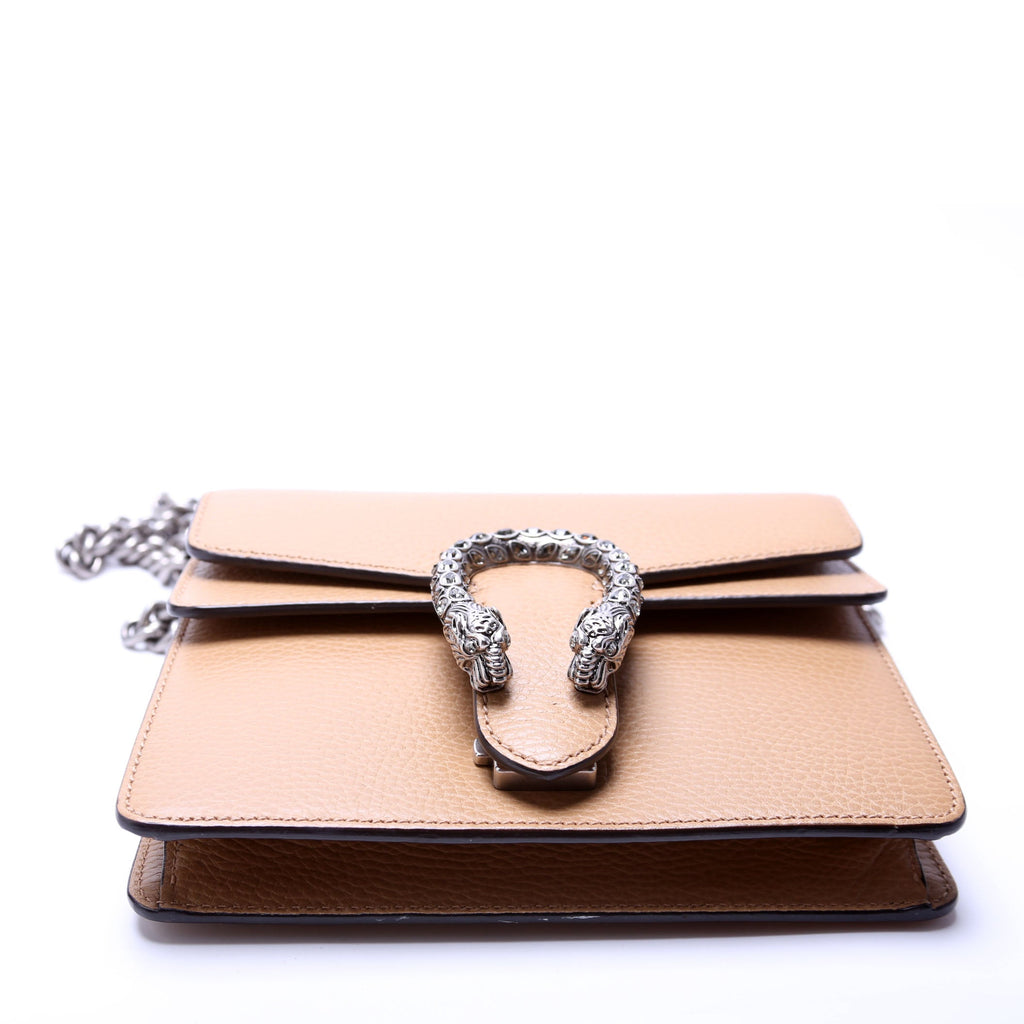 421970 Dionysus Leather Shoulder Mini Tan