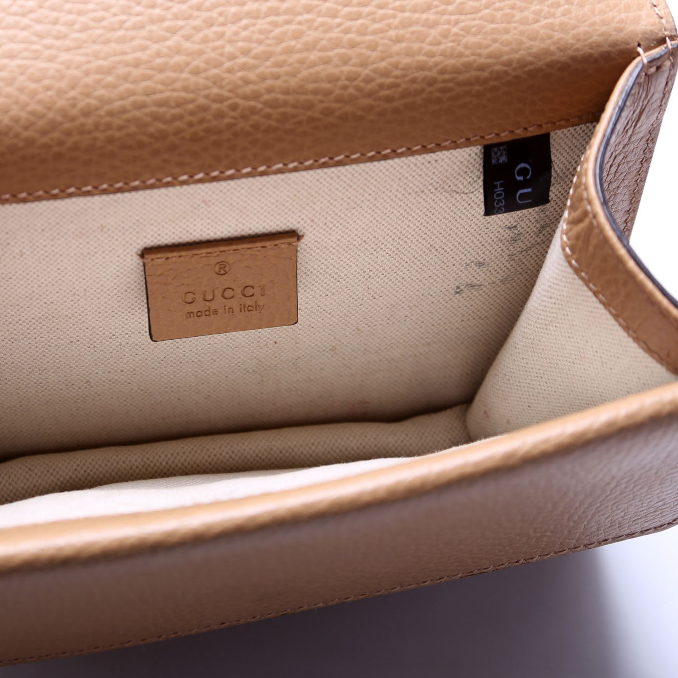 421970 Dionysus Leather Shoulder Mini Tan