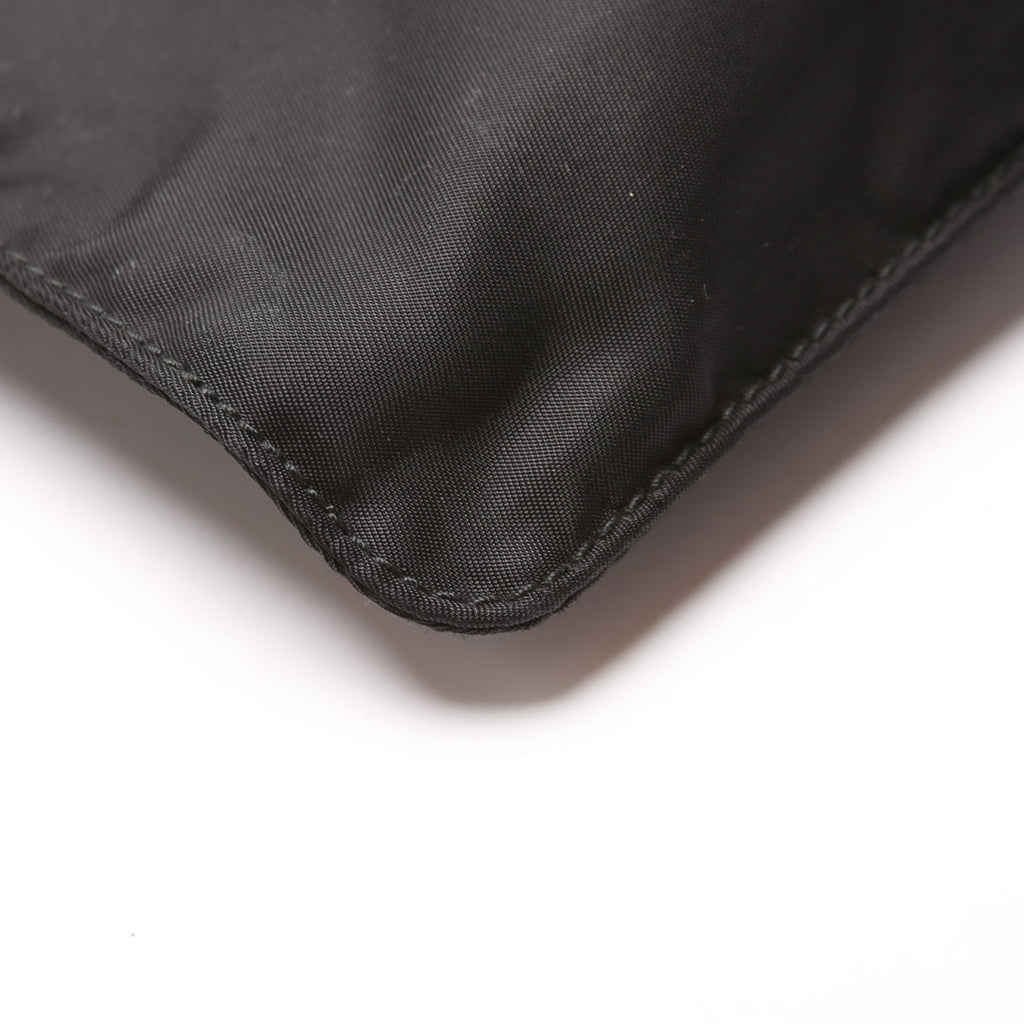 Nylon Flat Small Messenger Black