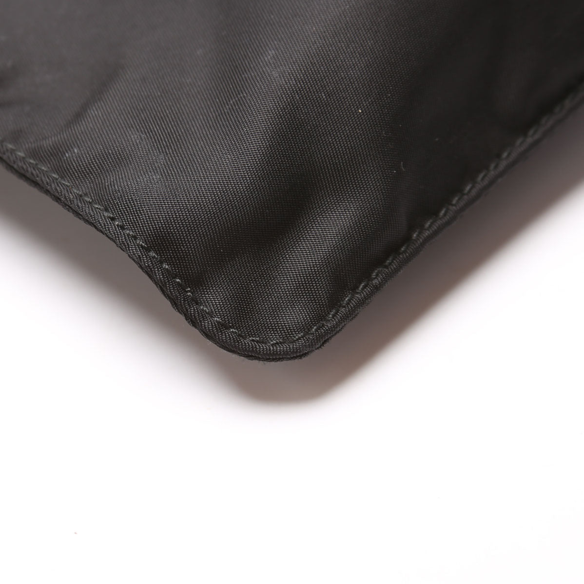 Nylon Flat Small Messenger Black