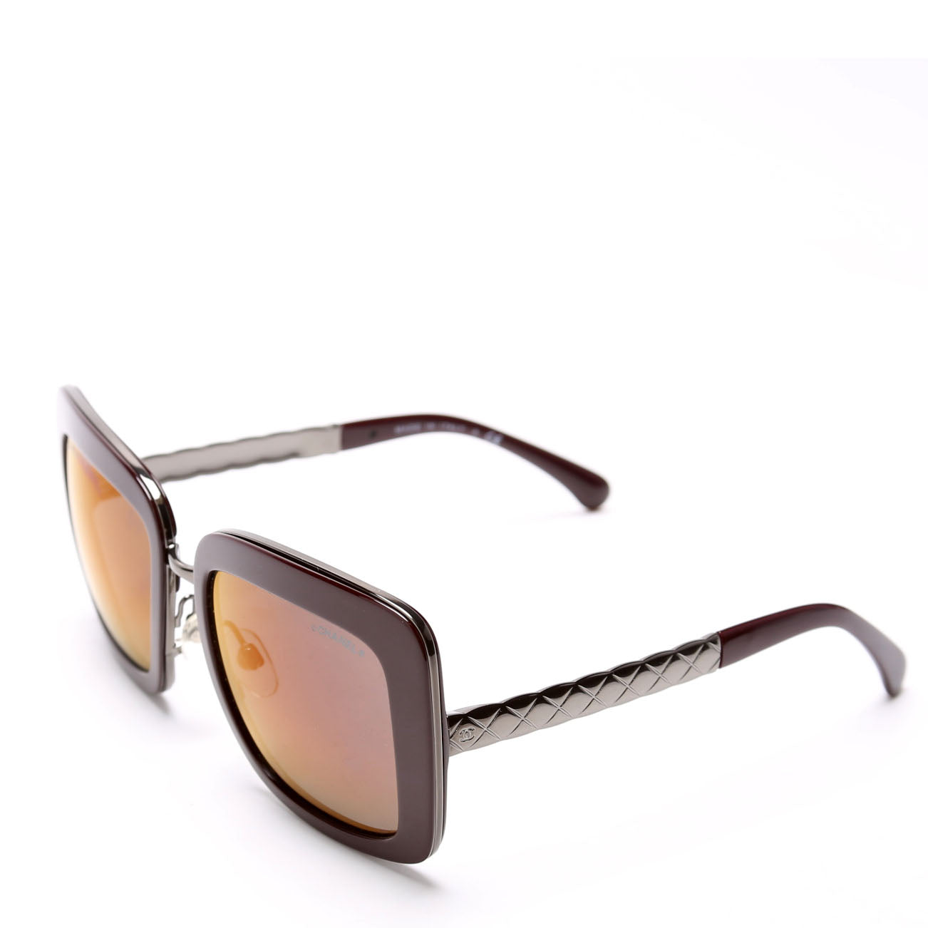 5369 Oversized Square Sunglasses Burgundy