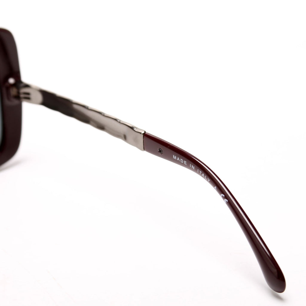 5369 Oversized Square Sunglasses Burgundy