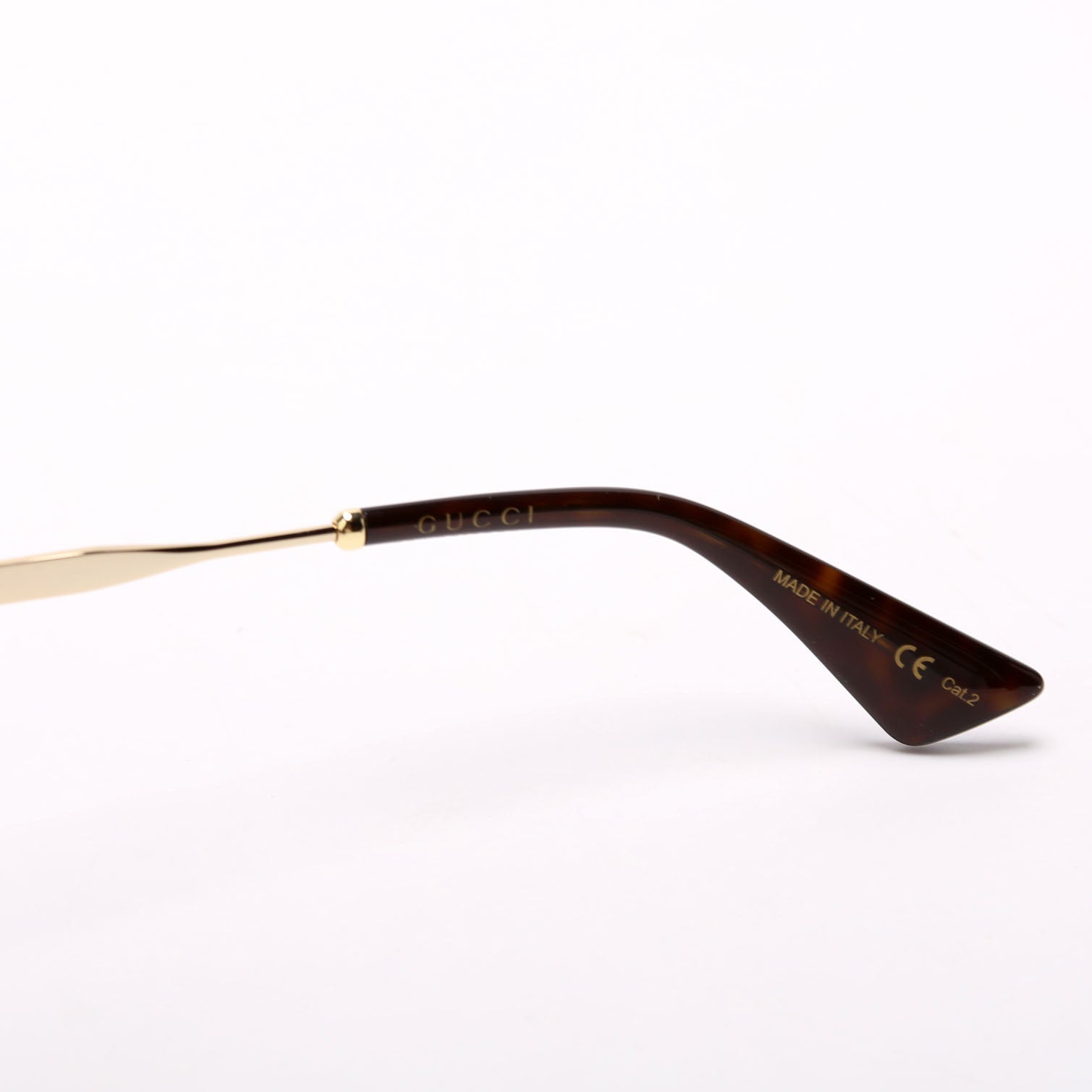 GG0818SA Oversized Sunglasses Black/Gold