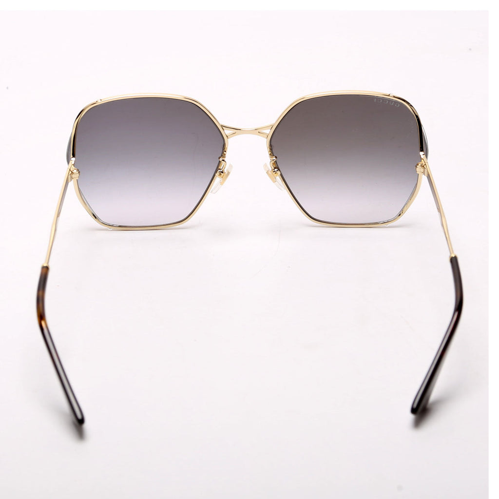 GG0818SA Oversized Sunglasses Black/Gold