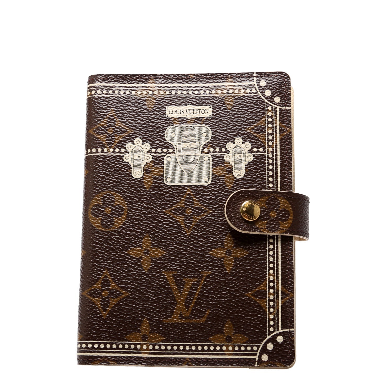 Trunk Agenda Small RIng Monogram Beige