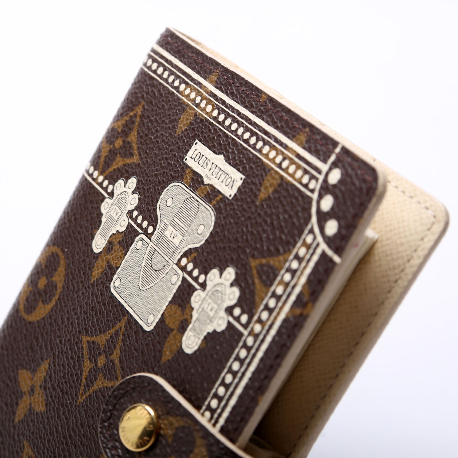 Trunk Agenda Small RIng Monogram Beige