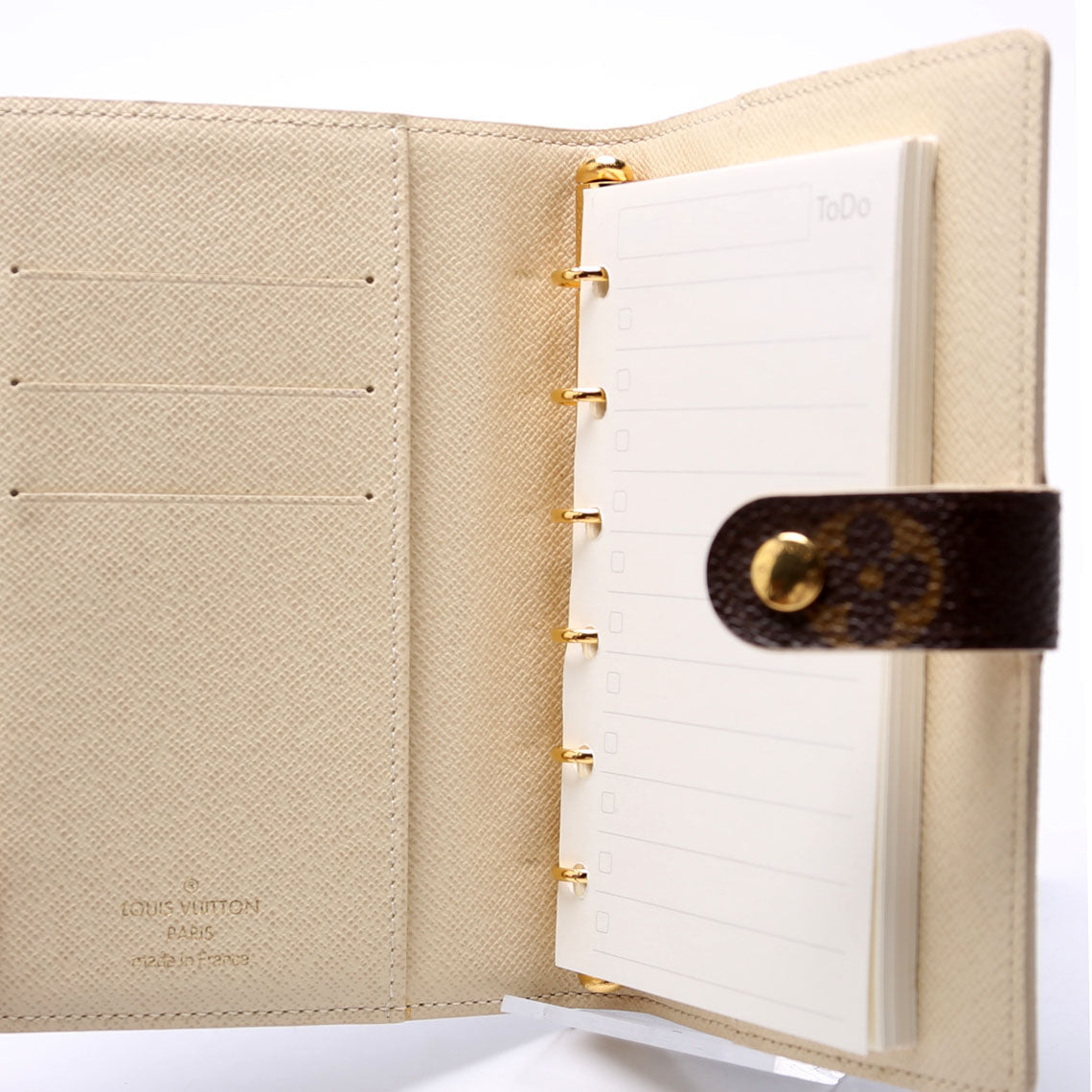 Trunk Agenda Small RIng Monogram Beige