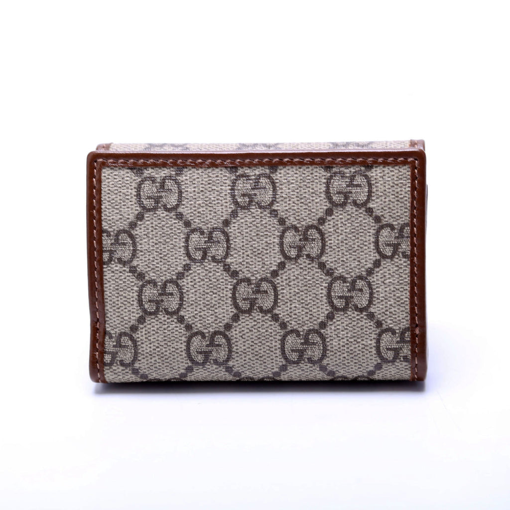 621887 Horsebit 1955 GG Supreme Card Case Brown