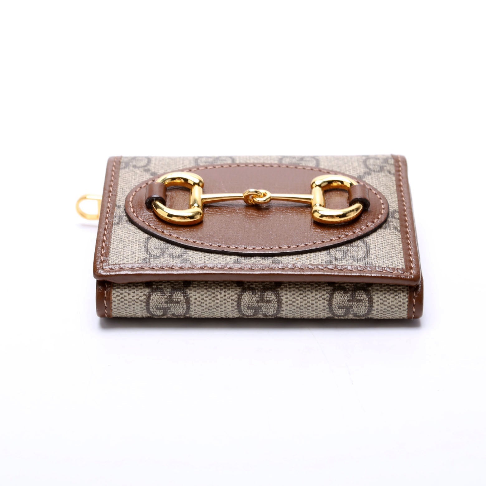 621887 Horsebit 1955 GG Supreme Card Case Brown