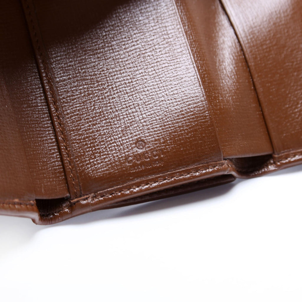 621887 Horsebit 1955 GG Supreme Card Case Brown