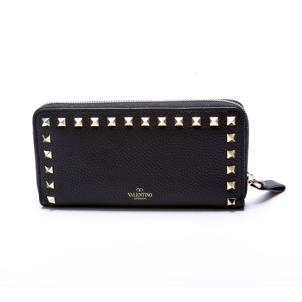Rockstud Zip Around Wallet