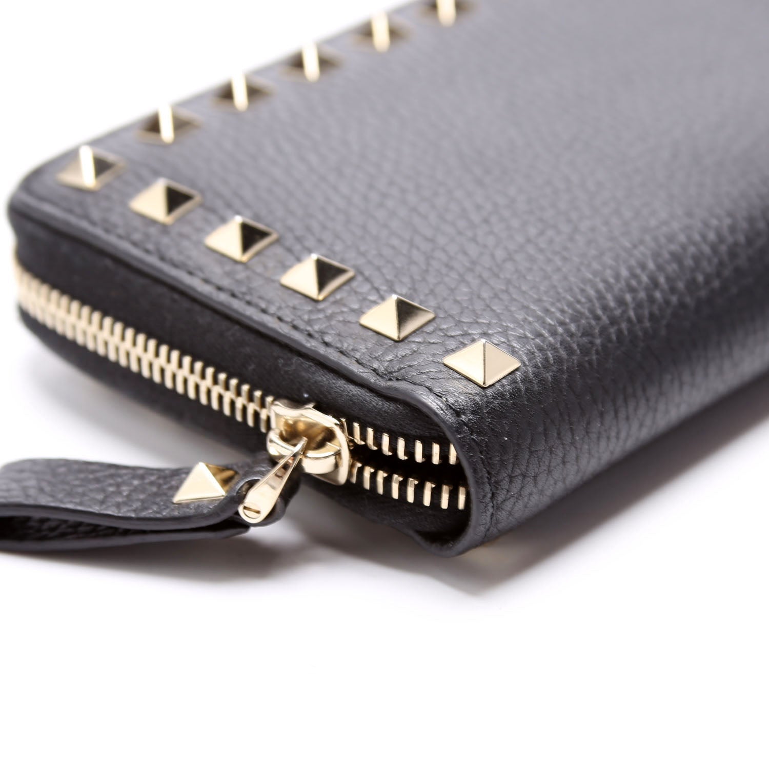 Rockstud Zip Around Wallet