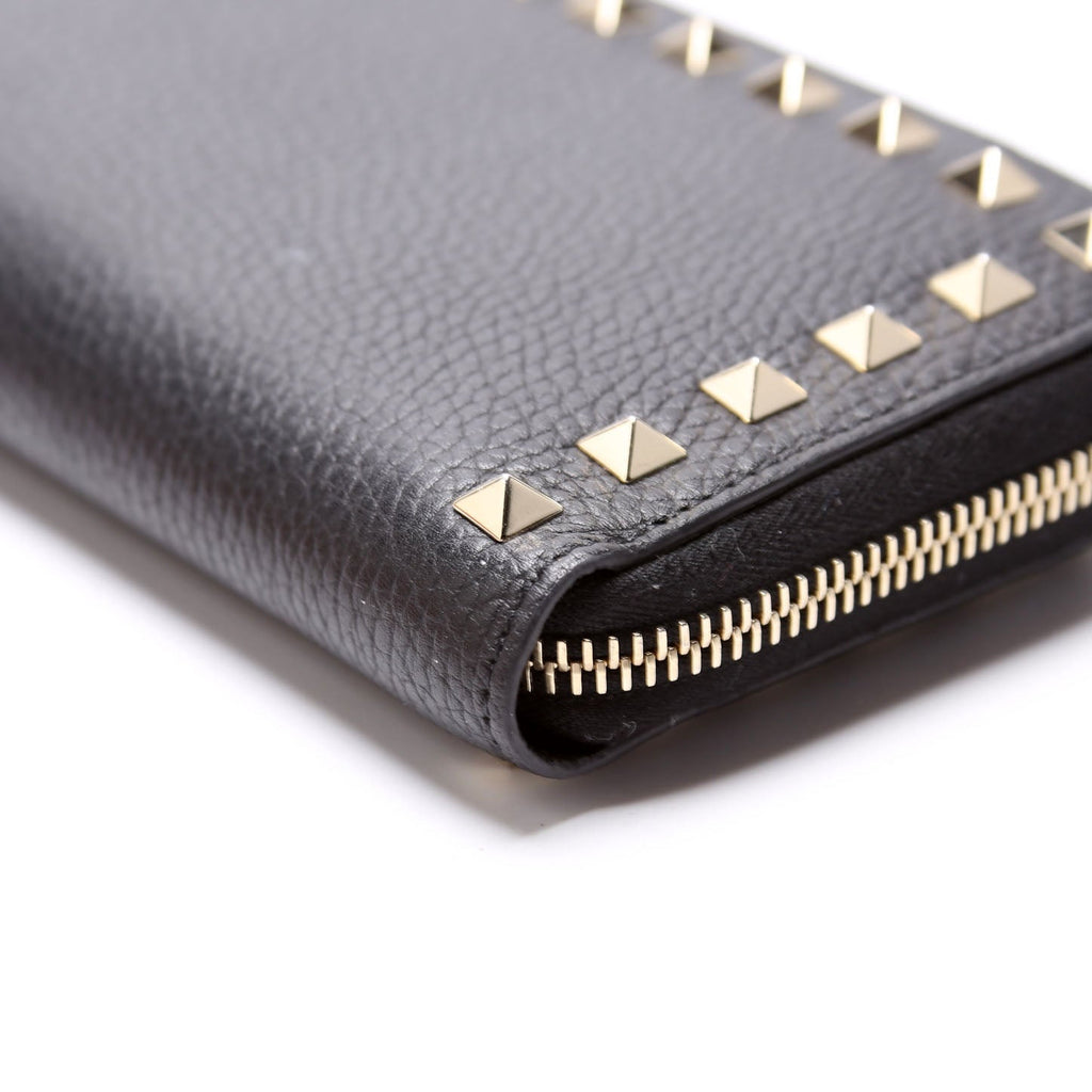 Rockstud Zip Around Wallet
