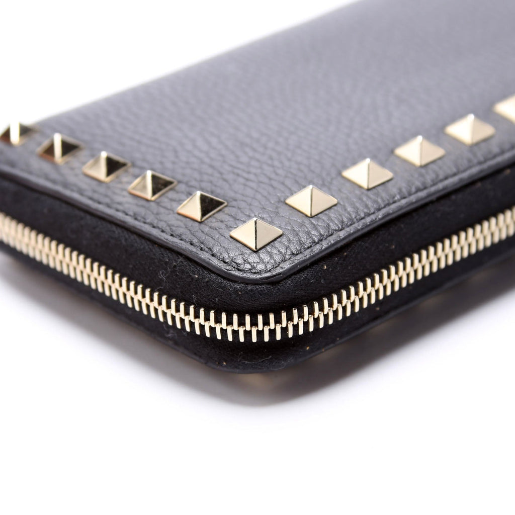 Rockstud Zip Around Wallet