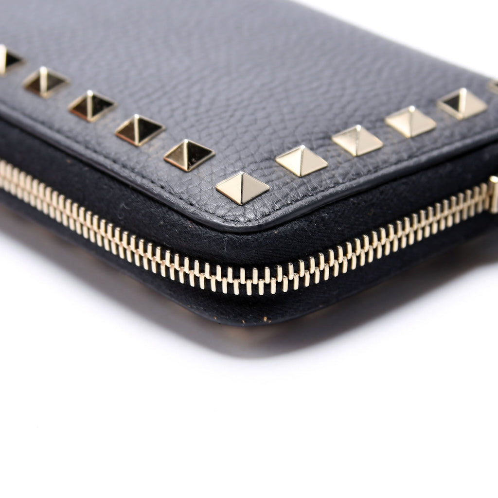 Rockstud Zip Around Wallet