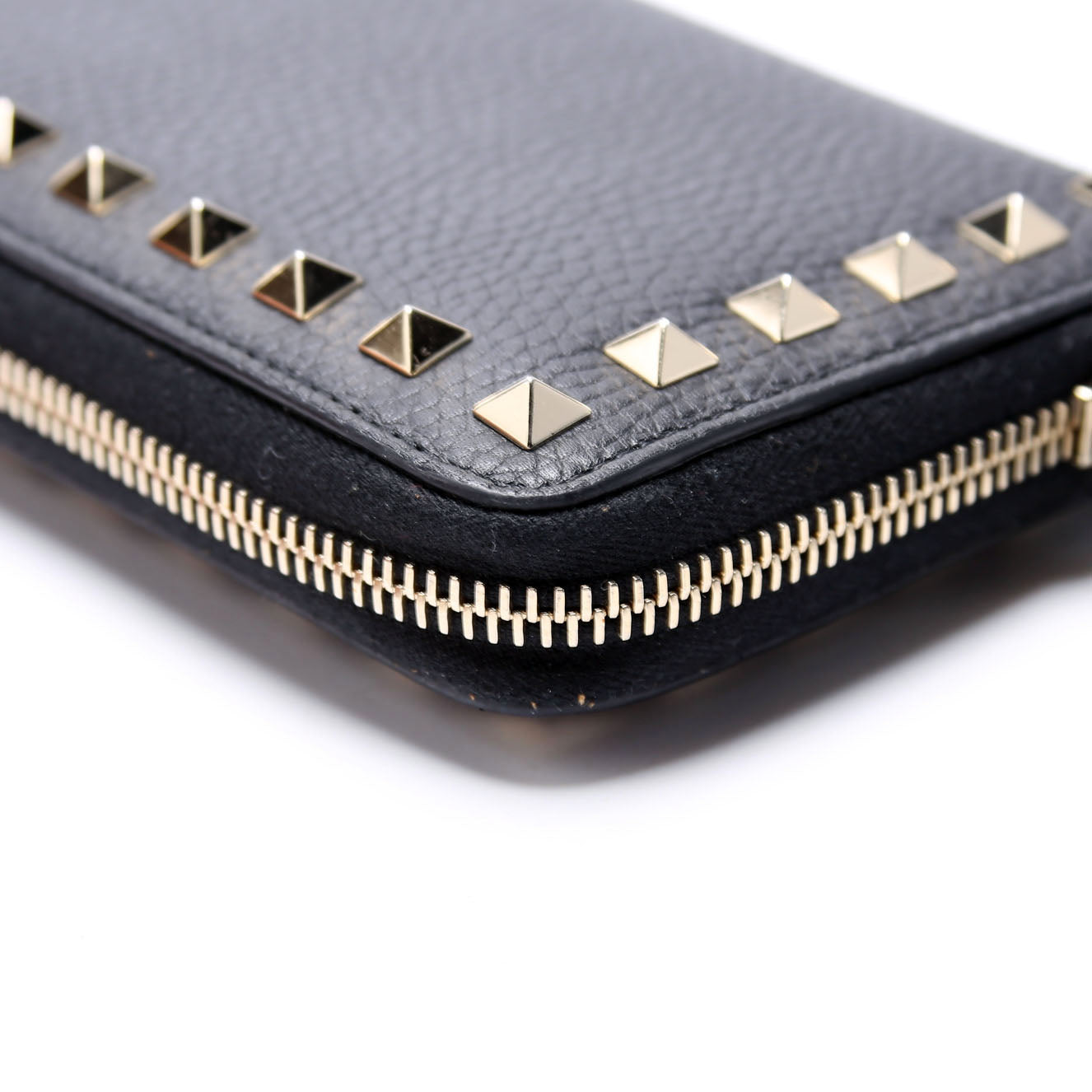 Rockstud Zip Around Wallet