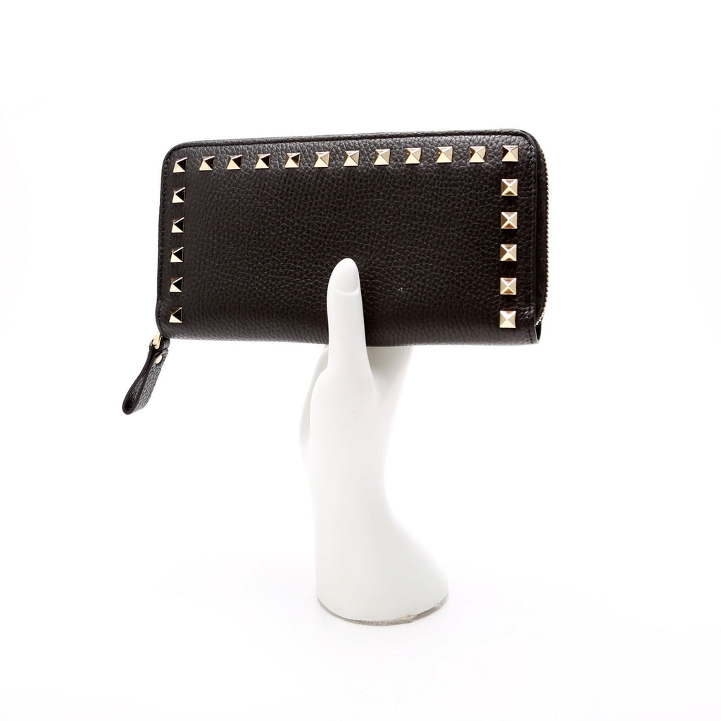 Rockstud Zip Around Wallet