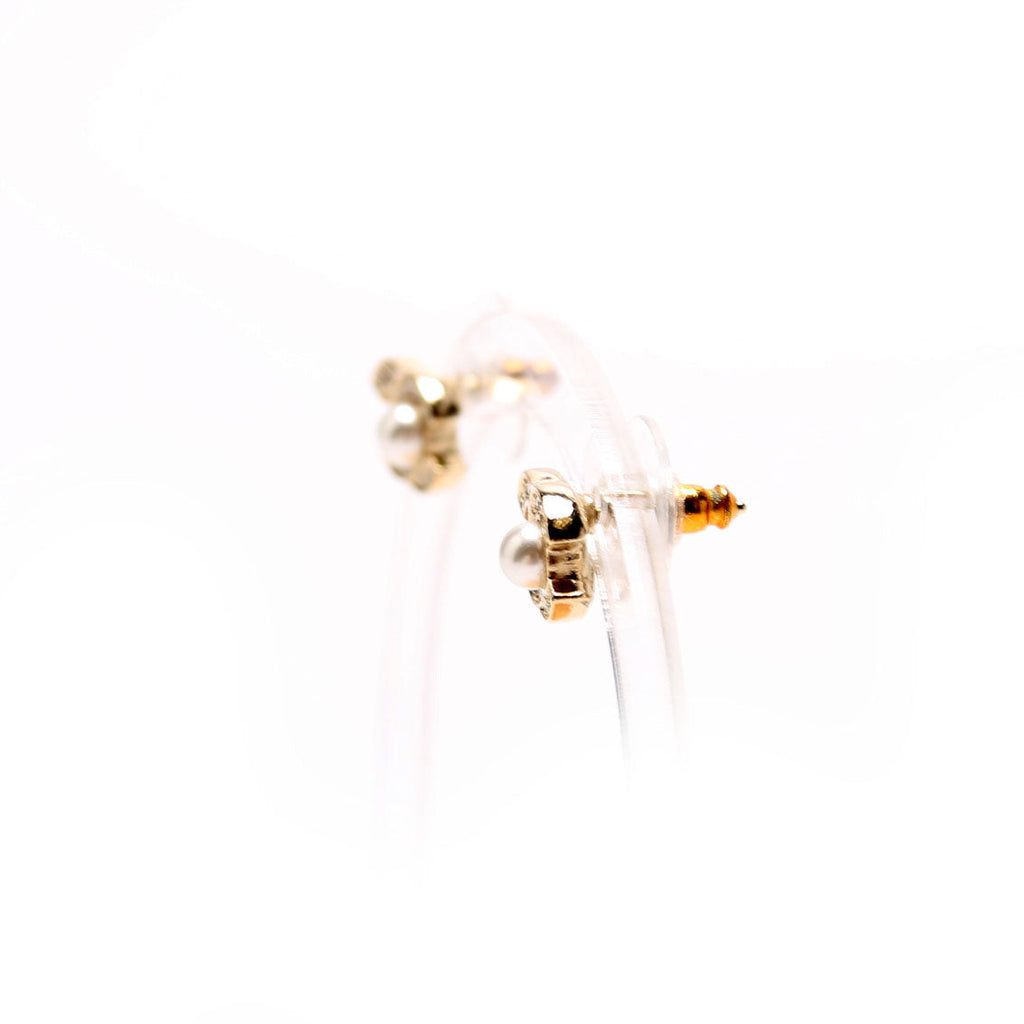 CC Crystal Pearl Studs
