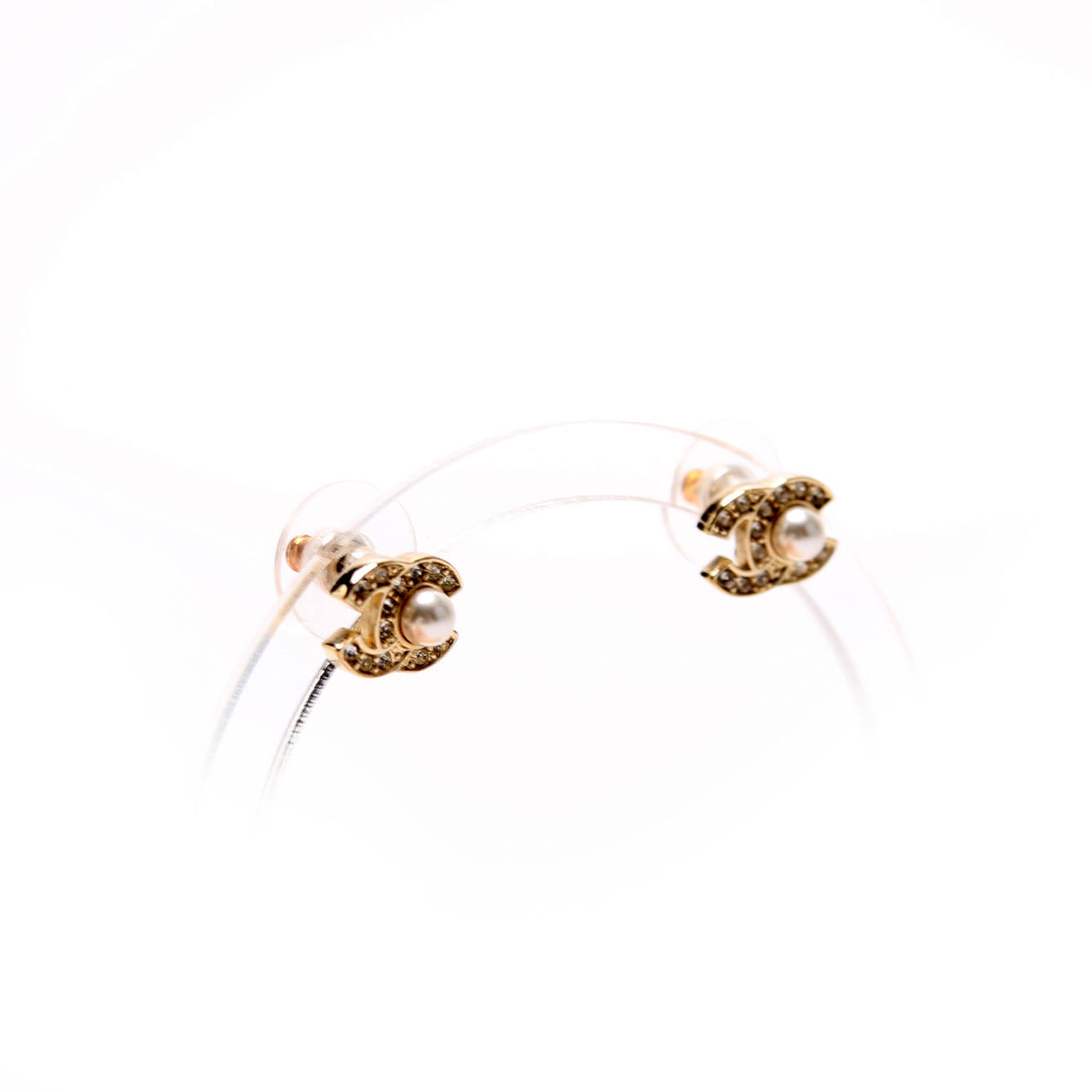 CC Crystal Pearl Studs