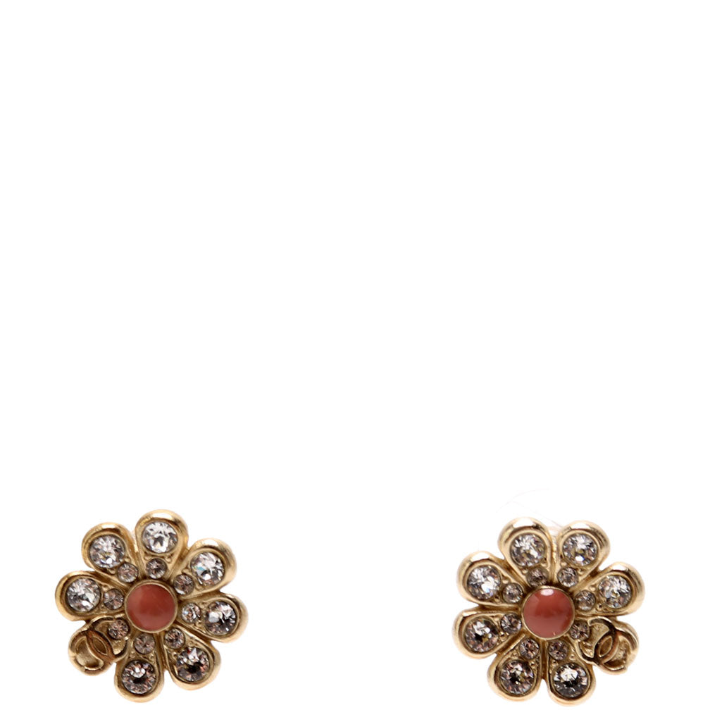 Crystal CC Flower Studs