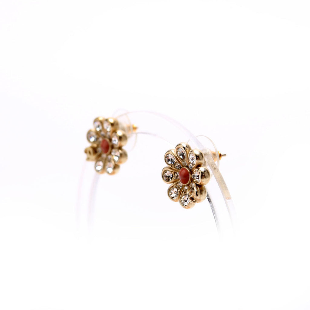 Crystal CC Flower Studs