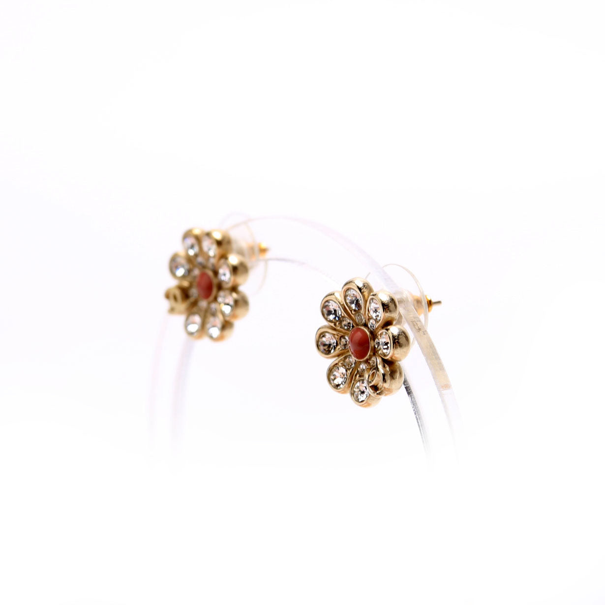Crystal CC Flower Studs