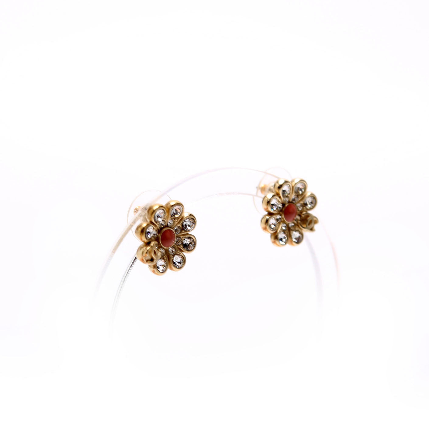 Crystal CC Flower Studs