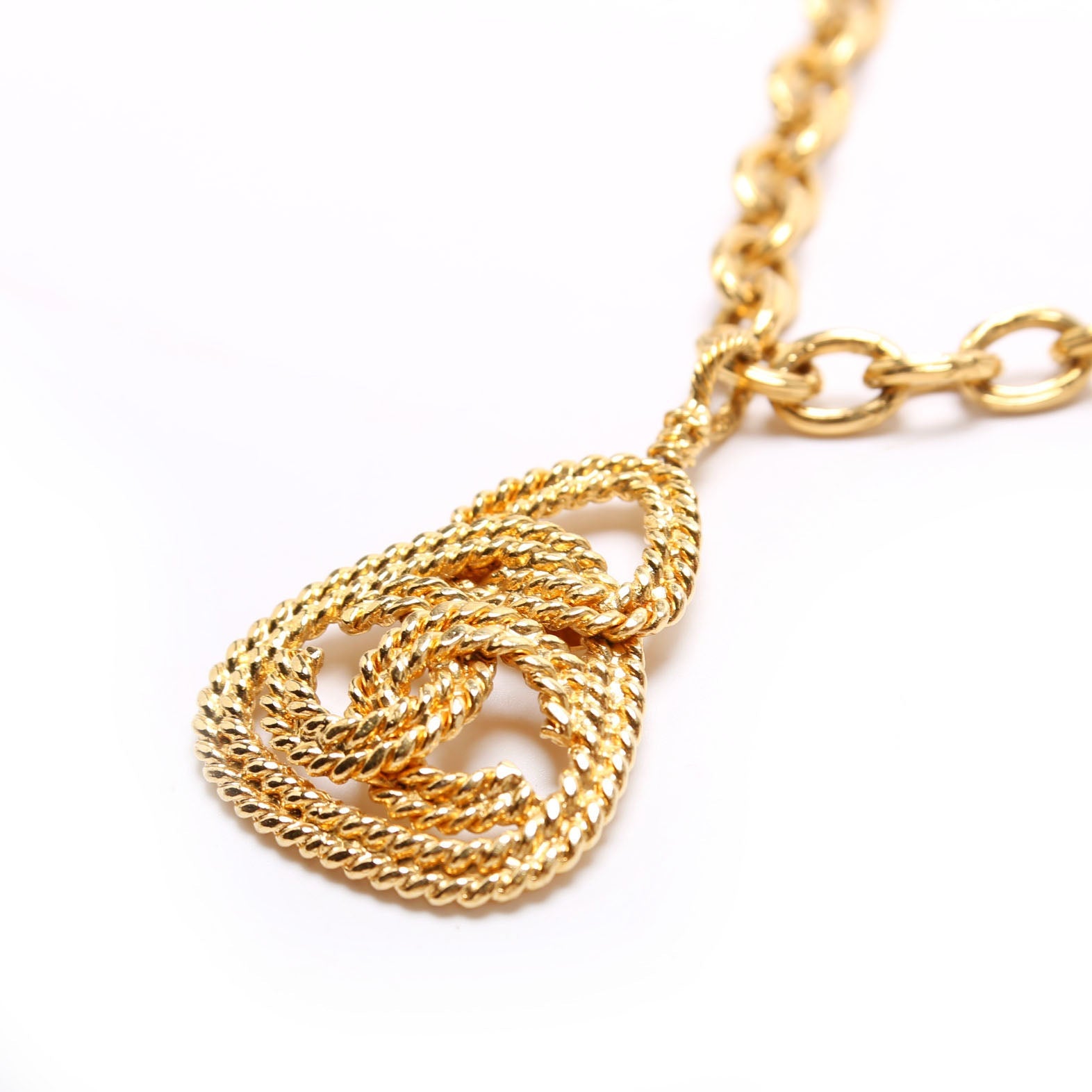 Chain CC Pendant 30in