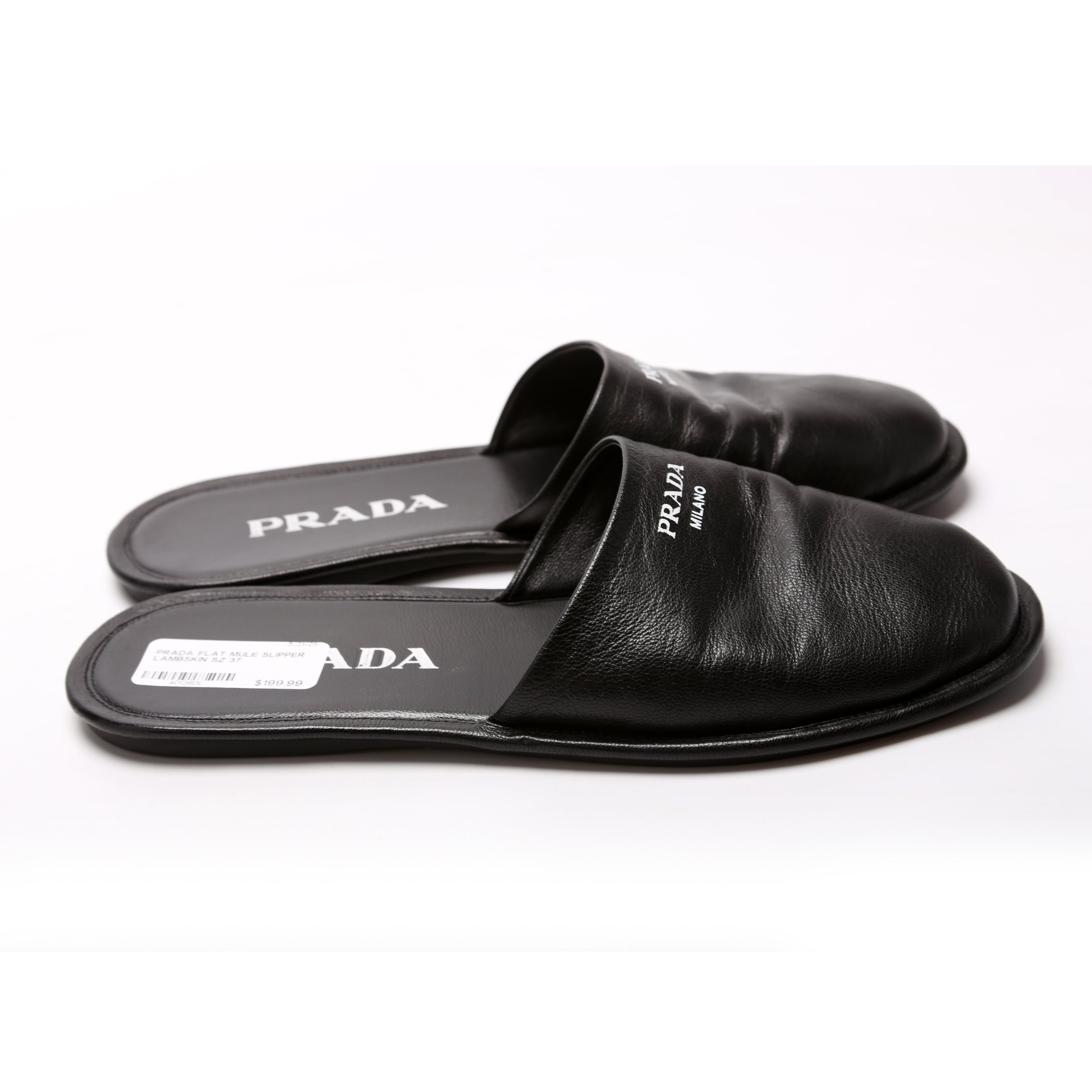 Flat Mule Slipper Lambskin Size 37