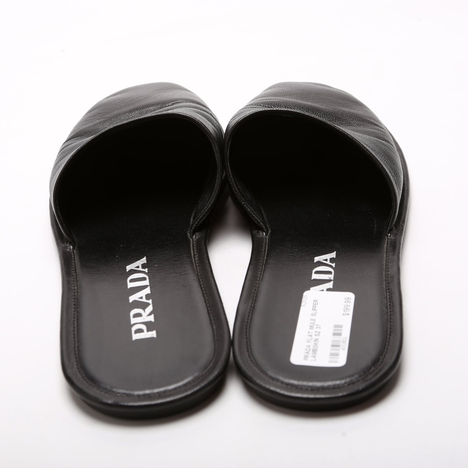 Flat Mule Slipper Lambskin Size 37