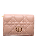 Caro Glycine Cannage Compact Wallet Tan