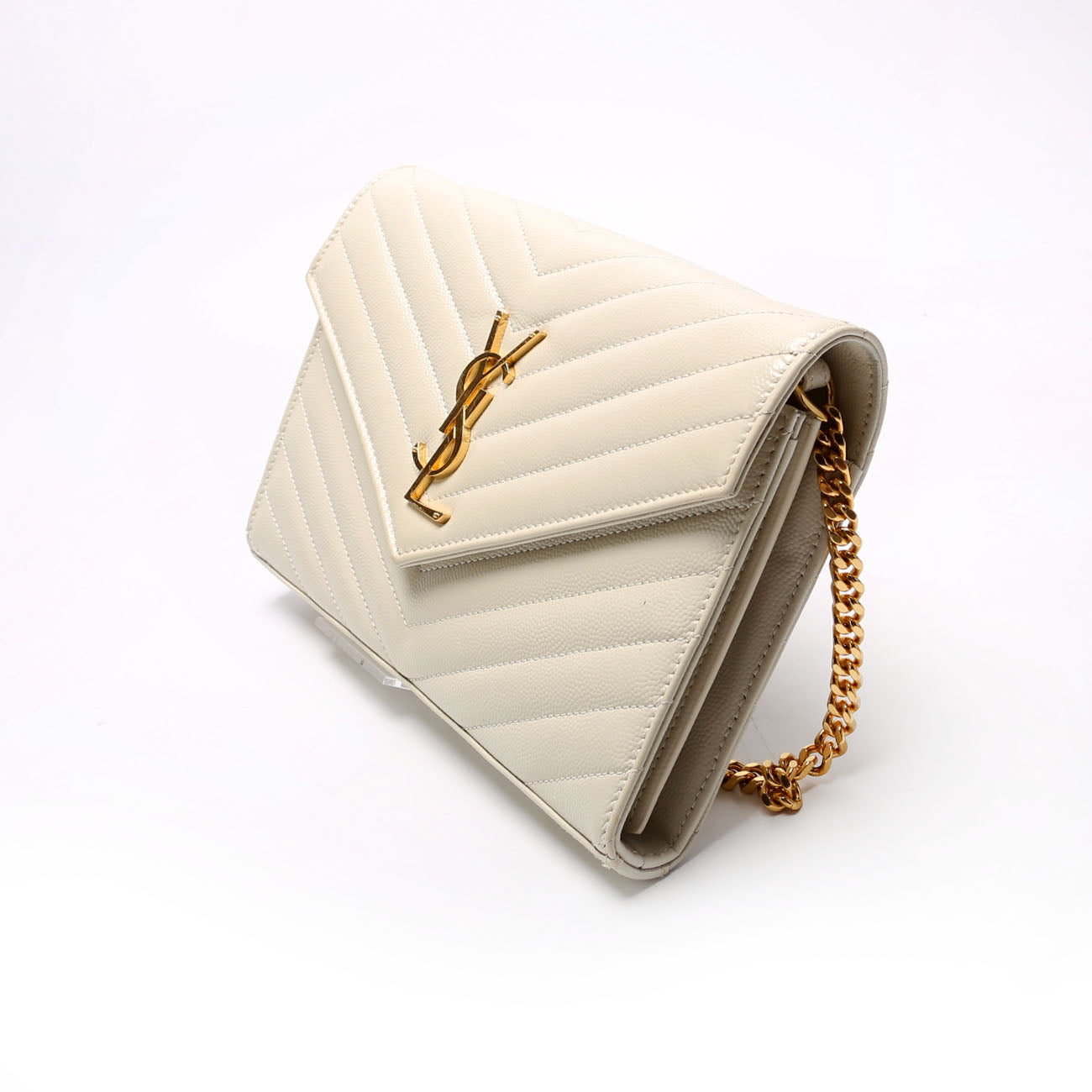 Grain De Chain Wallet Cream