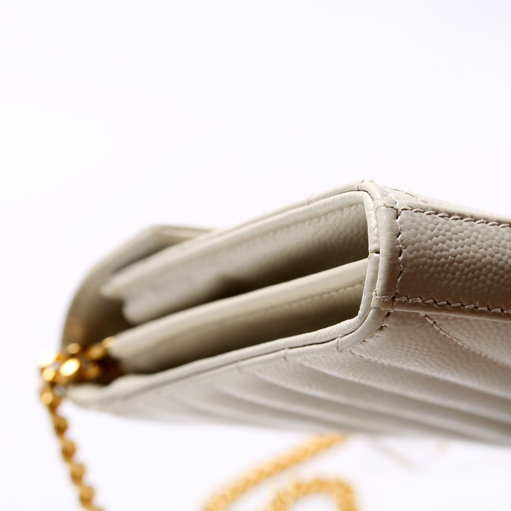 Grain De Chain Wallet Cream