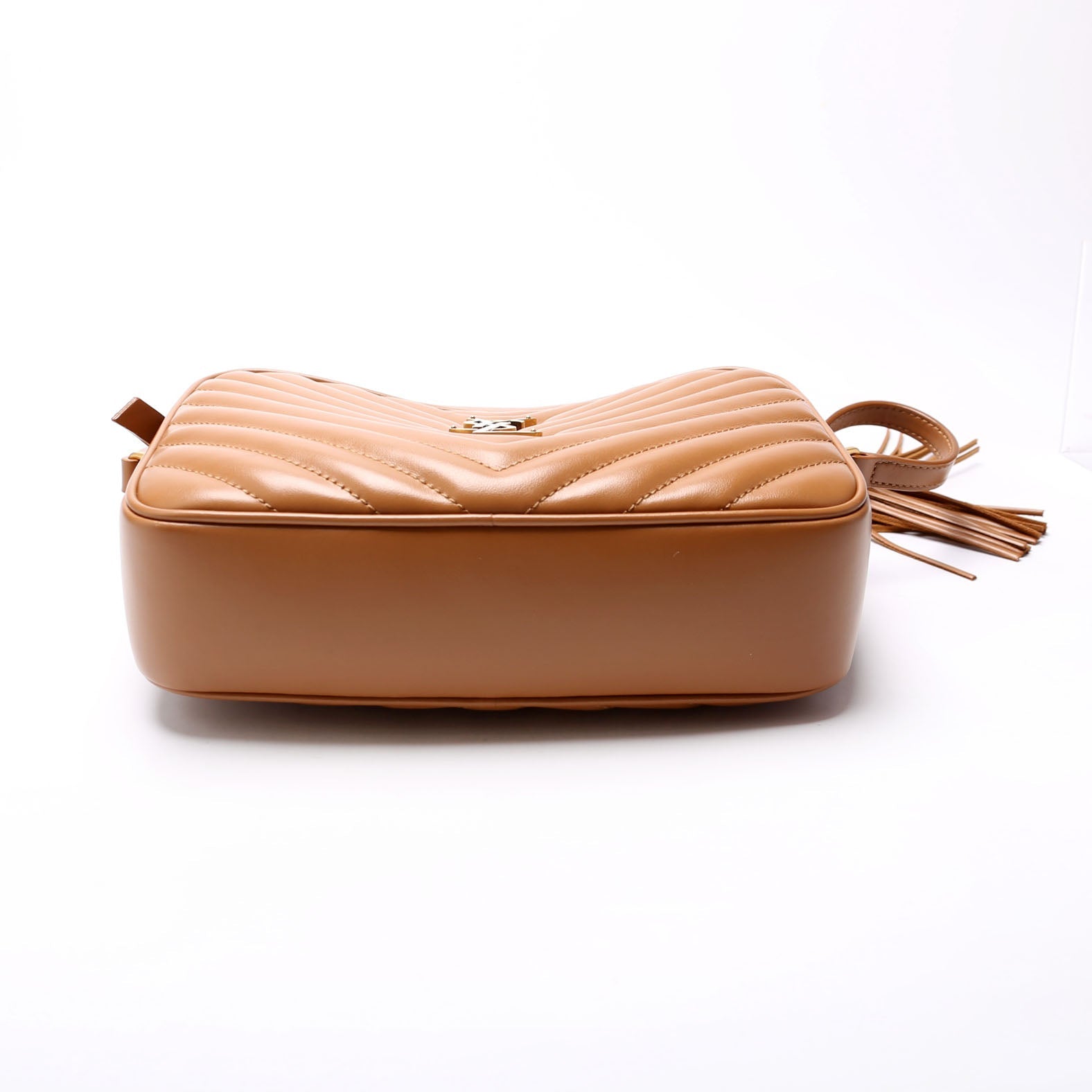 Lou Camera Bag Chevron Nude/Gold