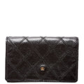 CC Quilted Compact Coin Card Case 0M Vintage Black