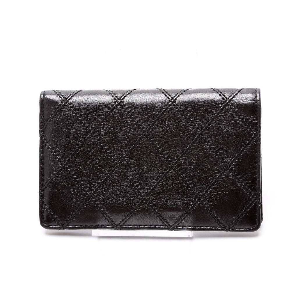 CC Quilted Compact Coin Card Case 0M Vintage Black