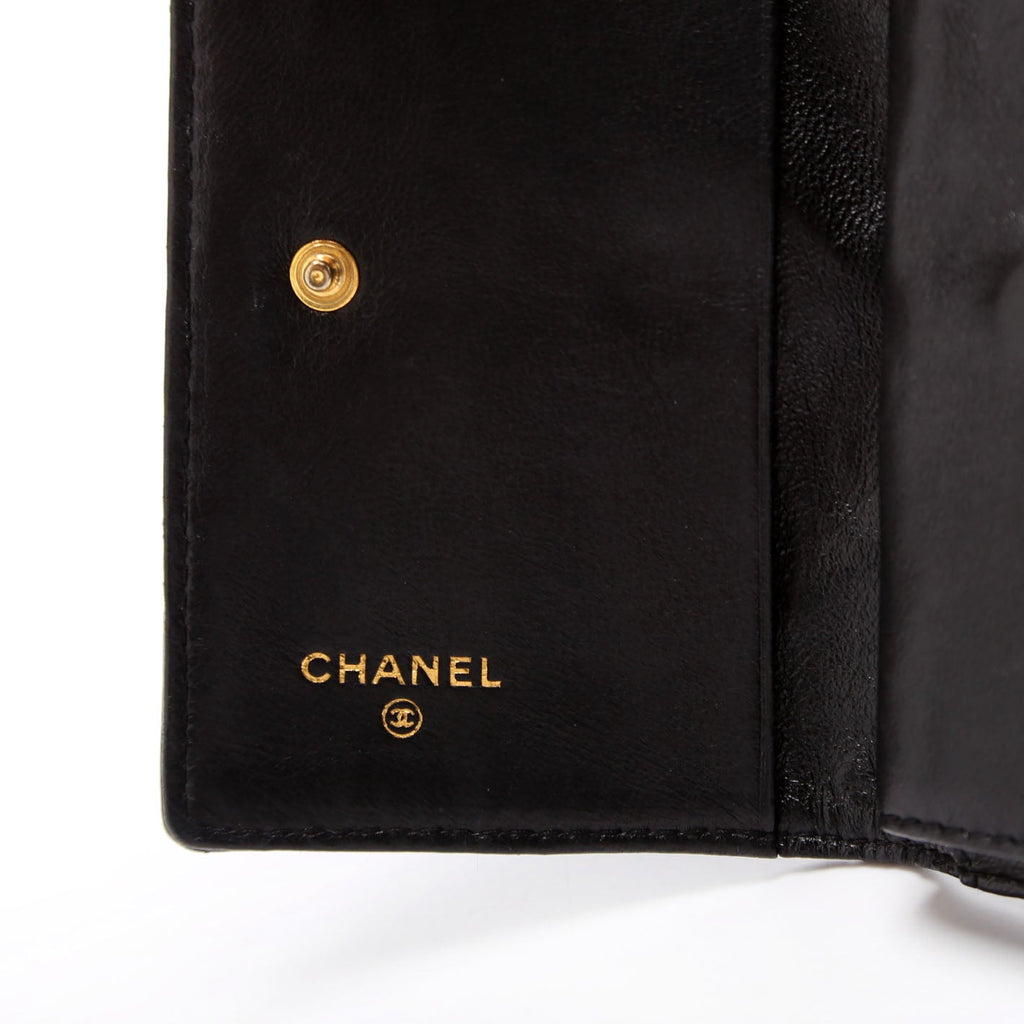 CC Quilted Compact Coin Card Case 0M Vintage Black
