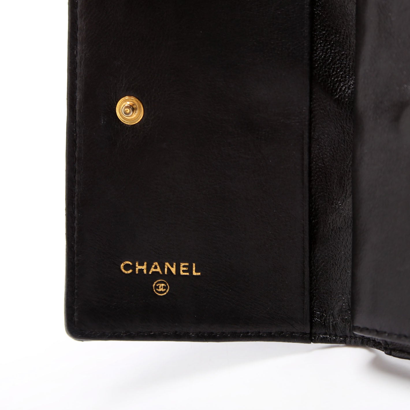 CC Quilted Compact Coin Card Case 0M Vintage Black