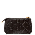 447964 GG Leather Key Pouch Black
