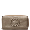 Gucci 598187 Soho Zip Around Wallet Gold