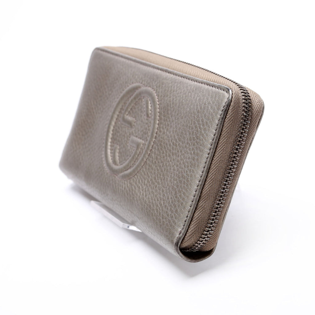Gucci 598187 Soho Zip Around Wallet Gold