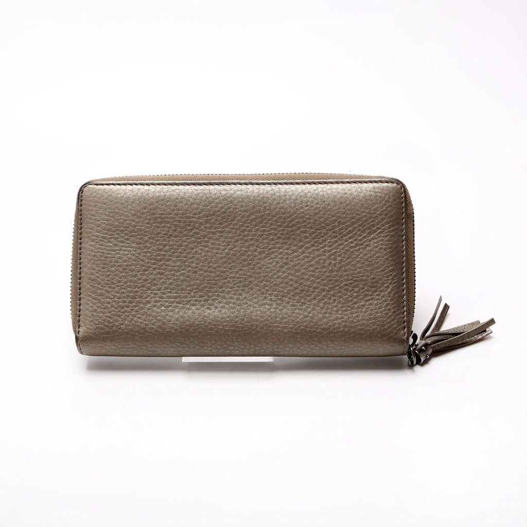 Gucci 598187 Soho Zip Around Wallet Gold