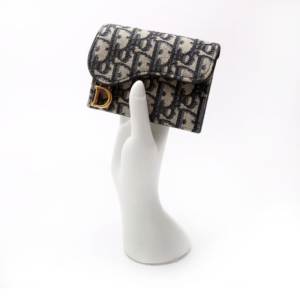 Saddle Card Holder Oblique Navy